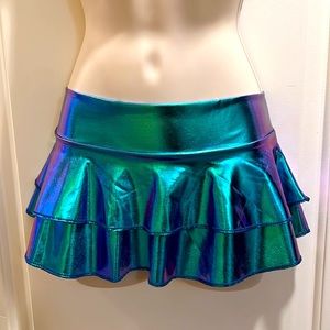 New Holographic Rave Skirt